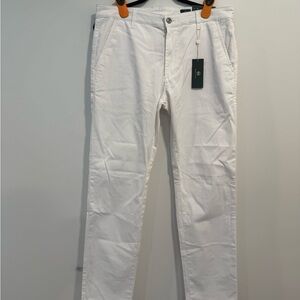 AG Adriano Goldschmied White Pants Men’s 34 New With Tags $168 Slim Casual